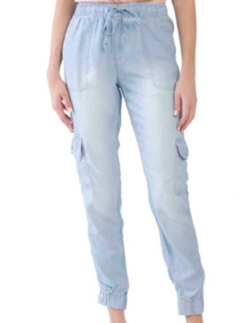 *NWT* C&C CALIFORNIA Chambray Pull On Jogger Cargo Pants | Large